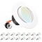 Luxrite 4 Inch Gimbal LED Recessed Can Lights 5 CCT Selectable 2700K-5000K 8W=60W 700LM Dimmable 16-Pack LR23233-16PK - alternate 1